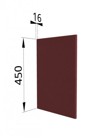Панель торцевая (для шкафа горизонтального высокого) ВПГ Квадро (Красная кожа) в Чулыме - chulym.mebel54.com | фото