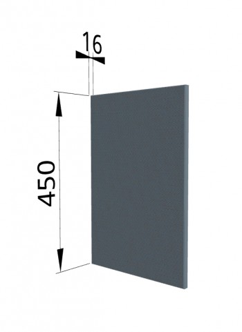 Панель торцевая (для шкафа горизонтального высокого) ВПГ Квадро (Лунный свет) в Чулыме - chulym.mebel54.com | фото