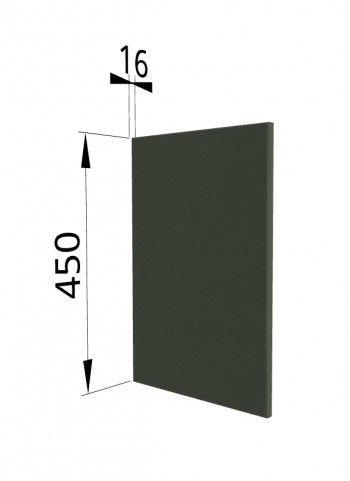 Панель торцевая (для шкафа горизонтального высокого) ВПГ Квадро (Оливково-зеленый) в Чулыме - chulym.mebel54.com | фото