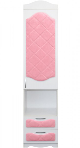 Пенал с ящиками серии Иллюзия 36 Светло-розовый в Чулыме - chulym.mebel54.com | фото