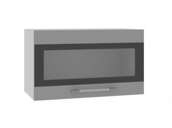 Ройс ГВПГСФ 600 Шкаф верхний горизонтальный (Графит софт/корпус Серый) в Чулыме - chulym.mebel54.com | фото