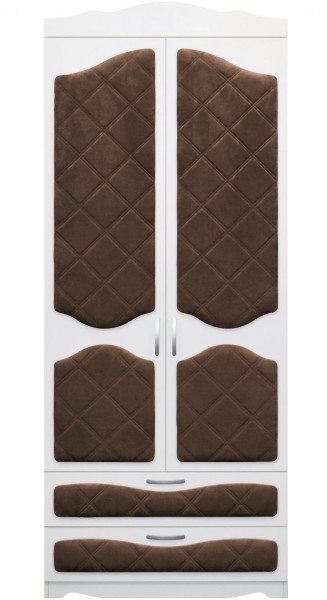 Шкаф 2-х створчатый с ящиками серии Иллюзия 08 Шоколад в Чулыме - chulym.mebel54.com | фото