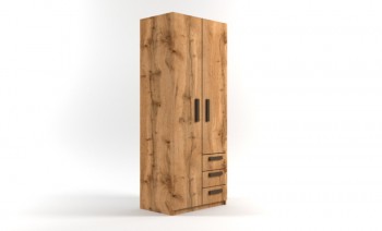 Шкаф 2-х створчатый с ящиками Шервуд (Дуб Вотан) в Чулыме - chulym.mebel54.com | фото