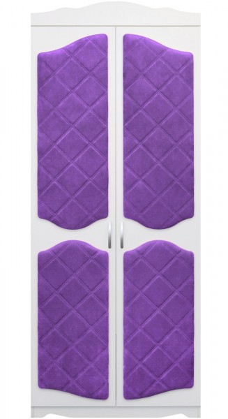 Шкаф 2-х створчатый серии Иллюзия 32 фиолетовый в Чулыме - chulym.mebel54.com | фото