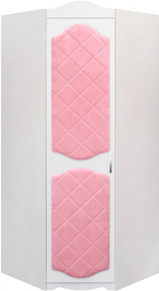 Шкаф угловой Иллюзия 36 Светло-розовый в Чулыме - chulym.mebel54.com | фото
