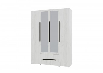 Шкаф 4-х створчатый с ящиками и зеркалами Вега (Прованс) в Чулыме - chulym.mebel54.com | фото