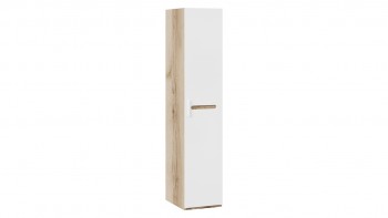 Шкаф для белья с 1-ой дверью «Фьюжн» Дуб Делано/Белый глянец в Чулыме - chulym.mebel54.com | фото