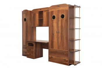 Шкаф комбинированный для белья «Навигатор» (Дуб Каньон) в Чулыме - chulym.mebel54.com | фото