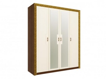 Шкаф комбинированный "Айрум" (дуб кальяри/белый/зеркало/1744) в Чулыме - chulym.mebel54.com | фото
