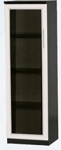 Шкаф нижний со стеклодверью ДЛЯ ГОСТИНОЙ ШНС-450 Венге/Дуб выбеленный в Чулыме - chulym.mebel54.com | фото