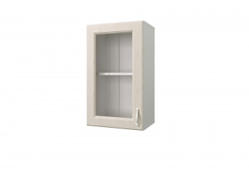 Шкаф с витриной Принцесса (Бежевый/Белый/ширина 400) в Чулыме - chulym.mebel54.com | фото