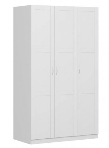 Шкаф трехдверный Пегас сборный белый в Чулыме - chulym.mebel54.com | фото