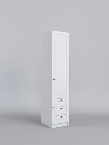 Шкаф угловой (секция с ящиками) Классика (Белый/корпус Выбеленное дерево) в Чулыме - chulym.mebel54.com | фото