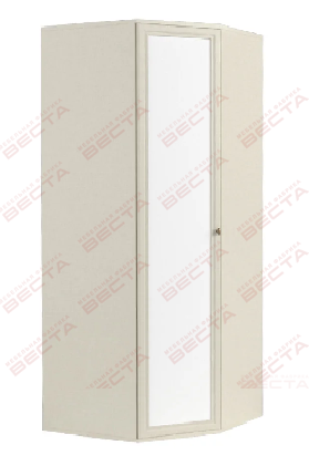 Шкаф угловой МДФ 930 с зеркалом Белый в Чулыме - chulym.mebel54.com | фото