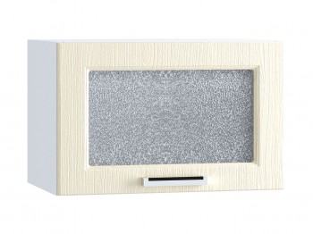 Шкаф верхний горизонтальный со стеклом 500, ШВГС 500 (Клен кремовый/корпус белый) в Чулыме - chulym.mebel54.com | фото