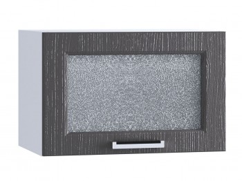 Шкаф верхний горизонтальный со стеклом 500, ШВГС 500 (Клен серый/корпус белый) в Чулыме - chulym.mebel54.com | фото
