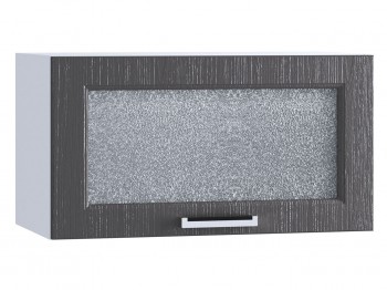Шкаф верхний горизонтальный со стеклом 600, ШВГС 600 (Клен серый/корпус белый) в Чулыме - chulym.mebel54.com | фото