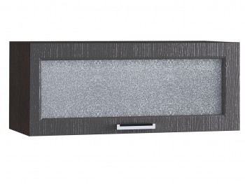 Шкаф верхний горизонтальный со стеклом 800, ШВГС 800 (Клен серый/корпус венге) в Чулыме - chulym.mebel54.com | фото