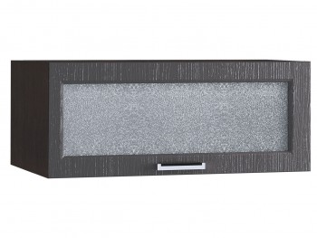 Шкаф верхний горизонтальный со стеклом 810, ШВГС 810 (Клен серый/корпус венге) в Чулыме - chulym.mebel54.com | фото