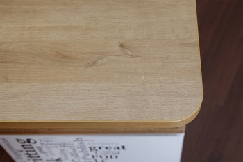 Стол с ящиками «Оксфорд» (Ривьера/Белый с рисунком) в Чулыме - chulym.mebel54.com | фото