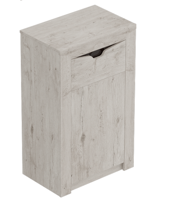 Тумба с дверцей и ящиком Соренто Дуб бонифаций/Кофе структурный матовый в Чулыме - chulym.mebel54.com | фото