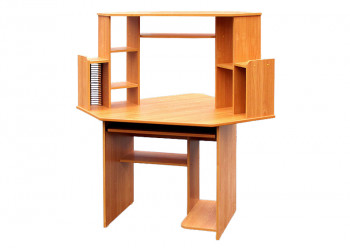 Угловой компьютерный стол (Вишня Оксфорд) в Чулыме - chulym.mebel54.com | фото