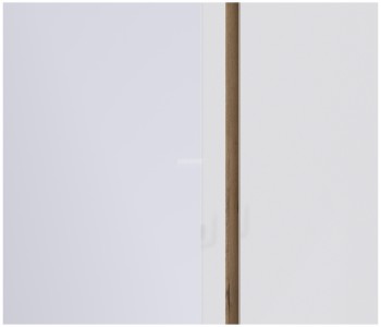 Веста СБ-2258 Шкаф 3х дверный с зеркалом Дуб Бунратти/Белый глянец в Чулыме - chulym.mebel54.com | фото